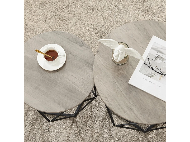 SONGMICS Set für Couchtische RUSTIK