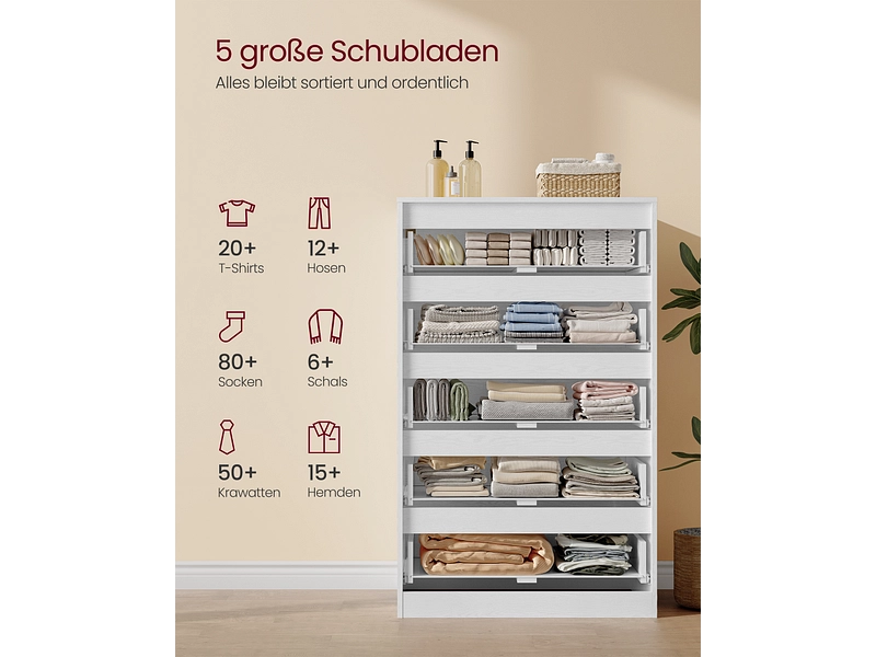 Kommode SONGMICS SADY 5 Schubladen