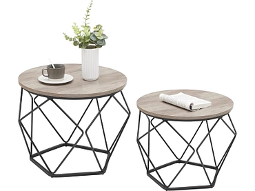 SONGMICS Set für Couchtische RUSTIK