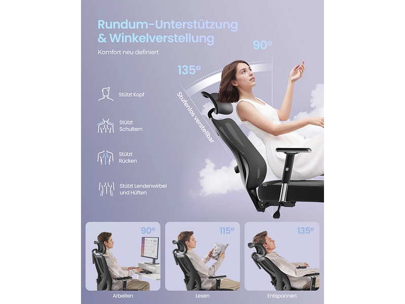 Bürosessel SONGMICS OFFICE