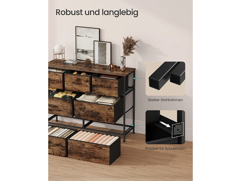 Kommode SONGMICS RUSTIK 7 Schubladen