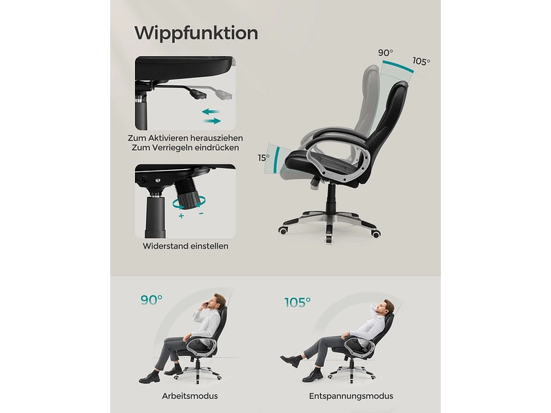Bürosessel SONGMICS OFFICE Bürosessel SONGMICS OFFICE