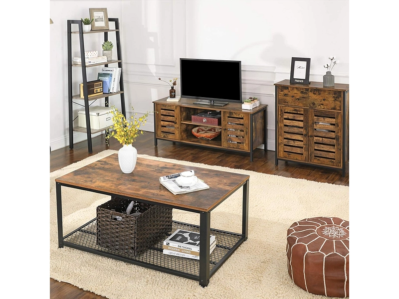 Kommode SONGMICS RUSTIK 2 Türen 2 Schubladen Kommode SONGMICS RUSTIK 2 Türen 2 Schubladen