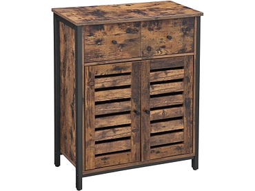 Kommode SONGMICS RUSTIK 2 Türen 2 Schubladen