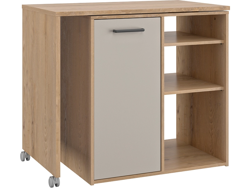 Îlot central ALPAGA panneau de particules chêne