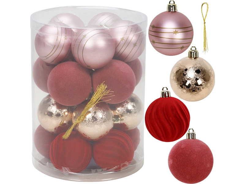 Set 20 palle di Natale MERRY Set 20 palle di Natale MERRY