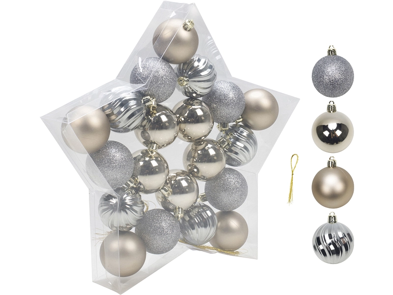 Set 20 Weihnachtskugeln MERRY Set 20 Weihnachtskugeln MERRY