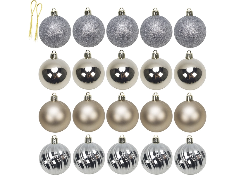 Set 20 Weihnachtskugeln MERRY Set 20 Weihnachtskugeln MERRY