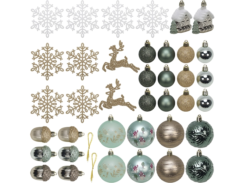 Set 38 Weihnachtskugeln MERRY