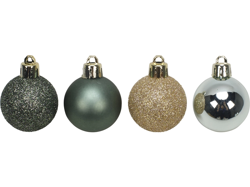 Set 38 Weihnachtskugeln MERRY