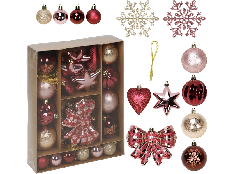 Set 38 palle di Natale MERRY Set 38 palle di Natale MERRY