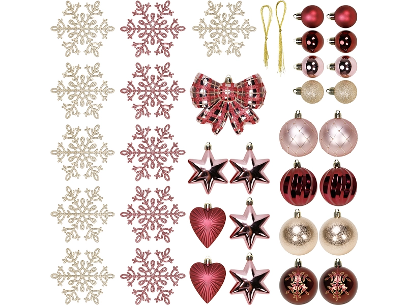 Set 38 palle di Natale MERRY Set 38 palle di Natale MERRY