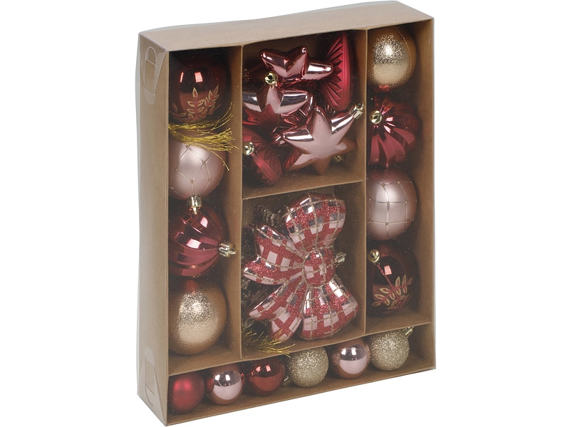 Set 38 palle di Natale MERRY Set 38 palle di Natale MERRY