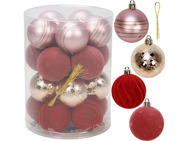 Set 20 palle di Natale MERRY Set 20 palle di Natale MERRY