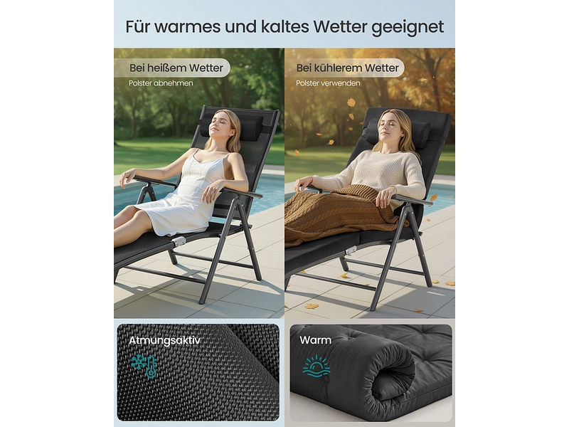 SONGMICS Lit de soleil ASCONA