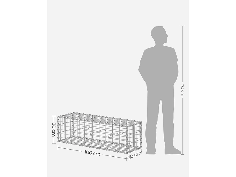 SONGMICS Gabion SPRING SONGMICS Gabion SPRING