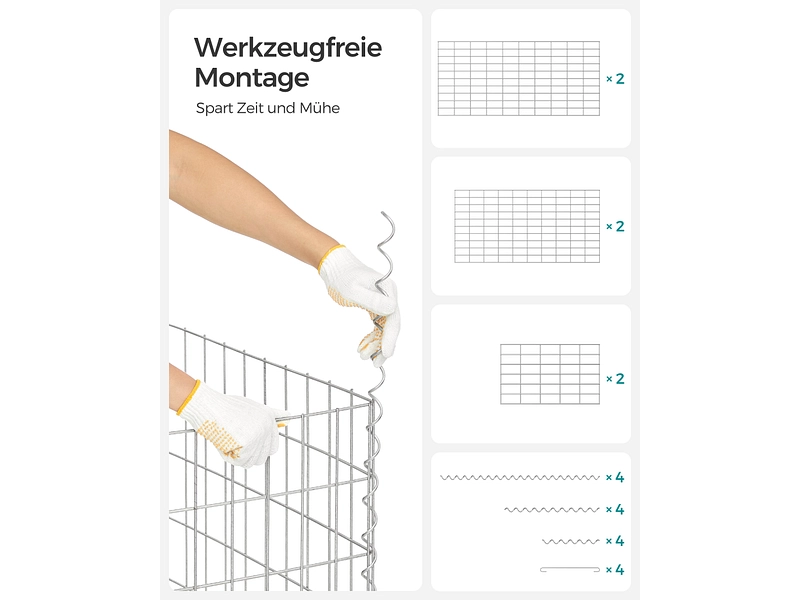 SONGMICS Gabion SPRING SONGMICS Gabion SPRING