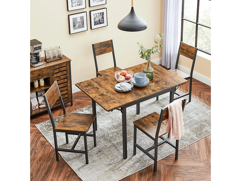 SONGMICS Table extensible RUSTIK