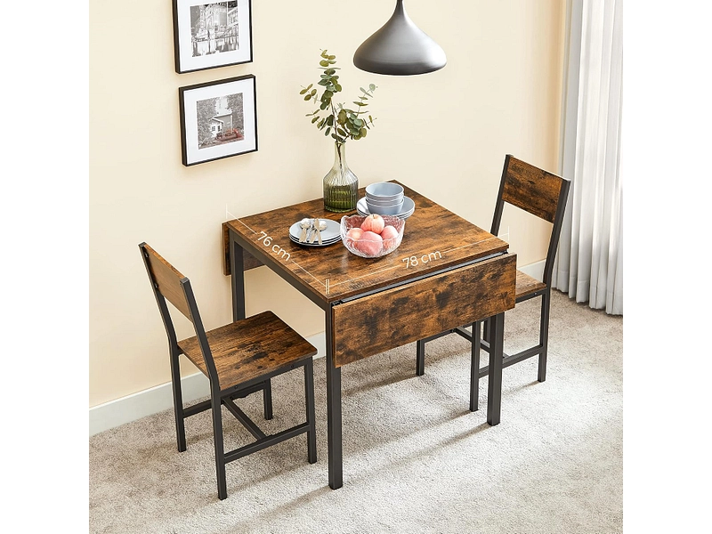 SONGMICS Table extensible RUSTIK