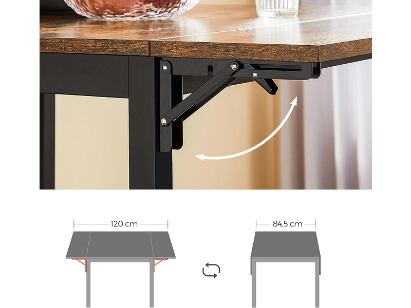 SONGMICS Table extensible RUSTIK