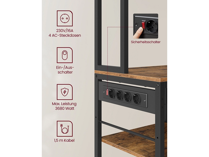 SONGMICS Credenza RUSTIK