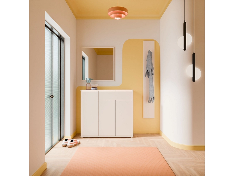 Kommode ALICE SPRINGS 3 Türen 1 Schublade