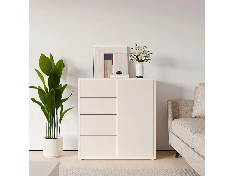 Kommode ALICE SPRINGS 1 Tür 4 Schubladen
