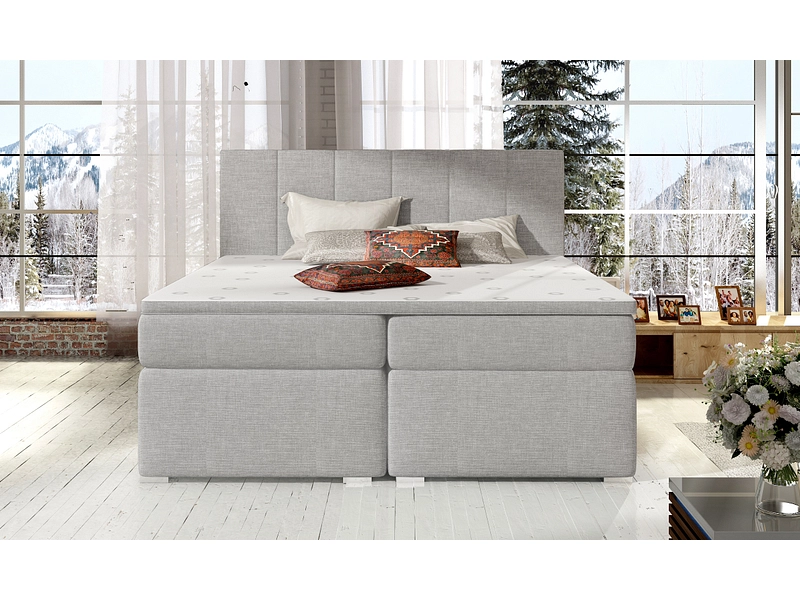 Boxspringbett ELTAP BOLERO grau Boxspringbett ELTAP BOLERO grau