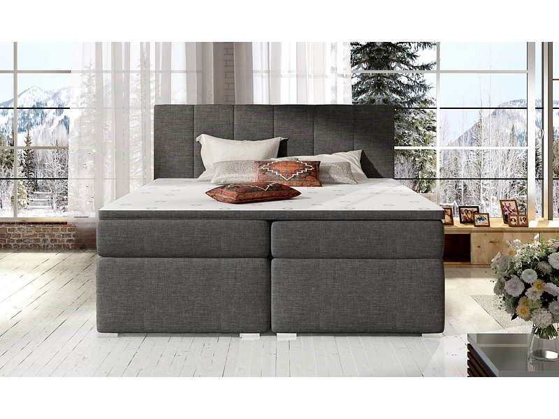 Boxspringbett ELTAP BOLERO grau