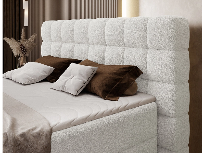 Boxspringbett ELTAP CAMMA cremeweiss