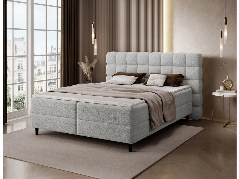 Boxspringbett ELTAP CAMMA grau