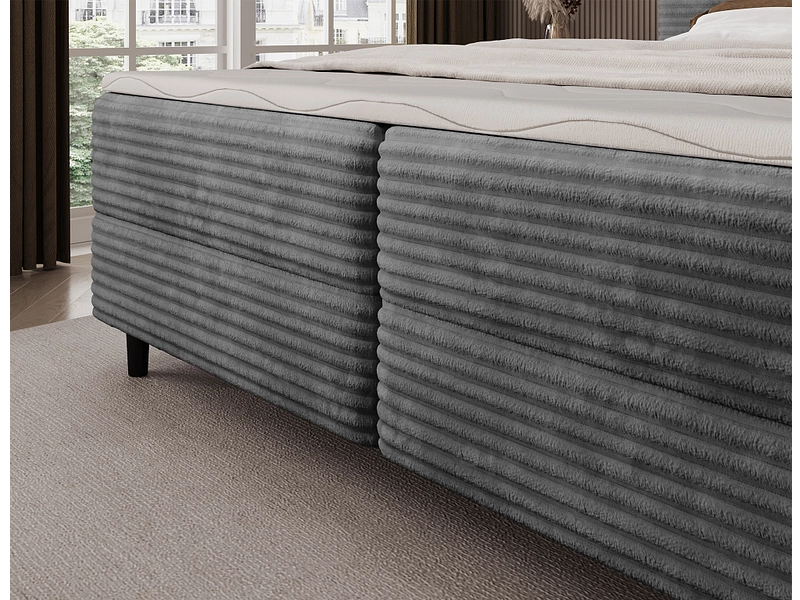 Boxspringbett ELTAP CORTIKO grau