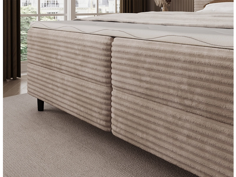 Boxspringbett ELTAP CORTIKO hellbraun Boxspringbett ELTAP CORTIKO hellbraun