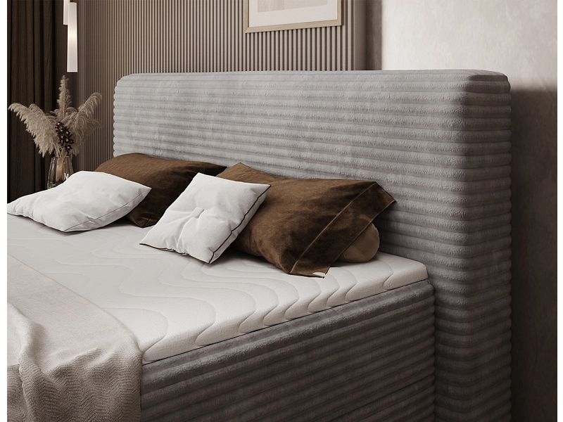 Boxspring ELTAP CORTIKO gris clair Boxspring ELTAP CORTIKO gris clair