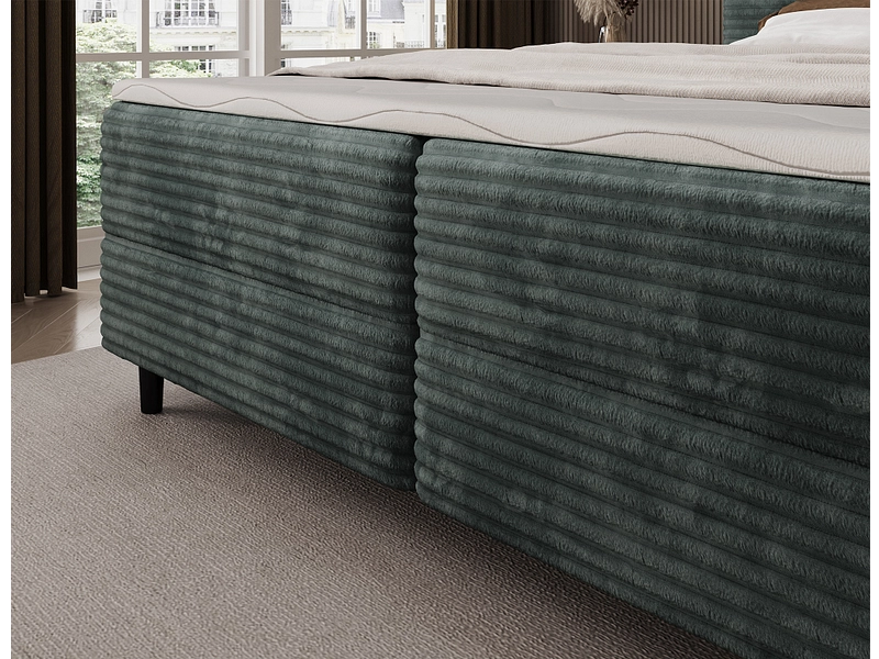 Boxspring ELTAP CORTIKO vert foncé
