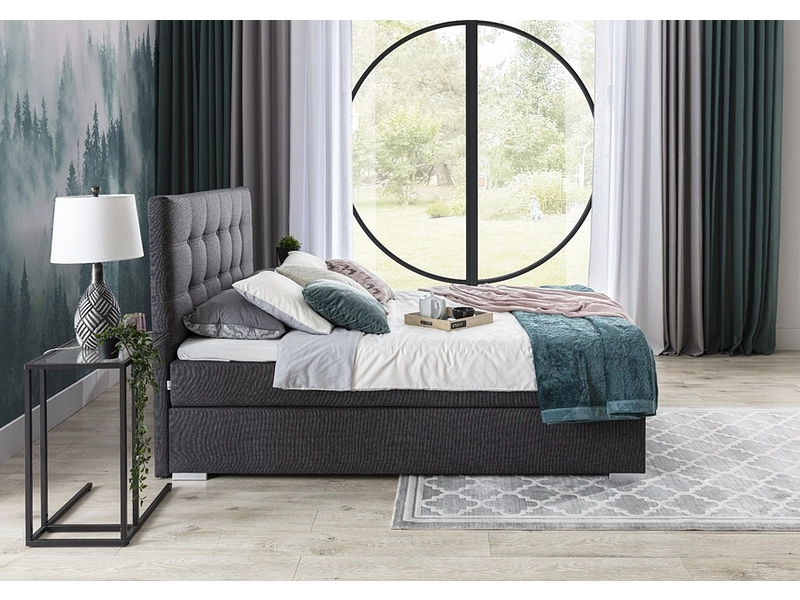 Boxspringbett ELTAP INEZ grau