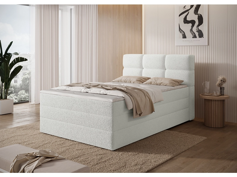 Boxspringbett ELTAP KASPED cremeweiss