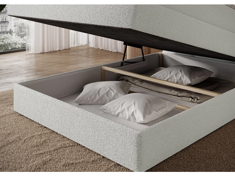 Boxspringbett ELTAP KASPED cremeweiss