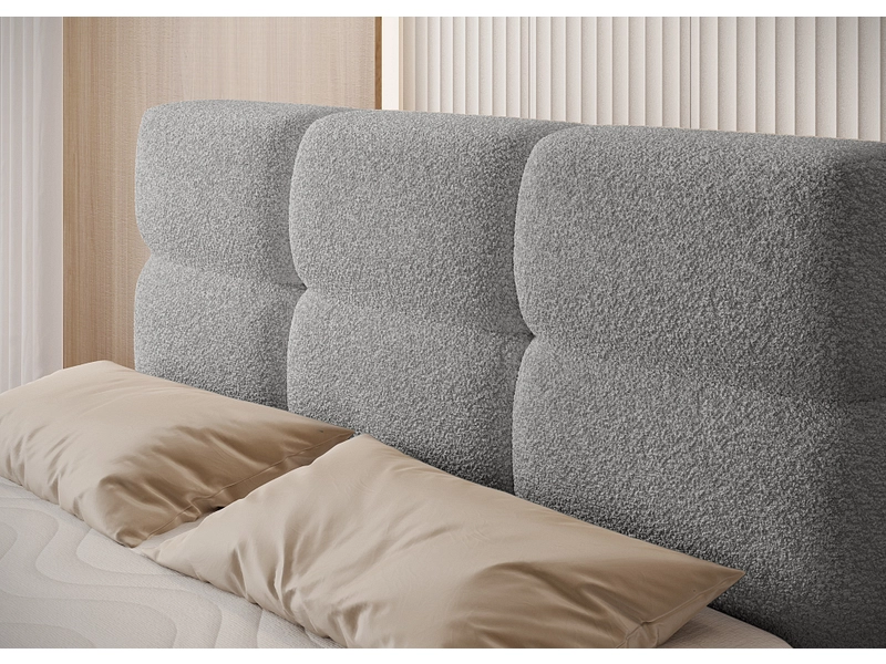 Boxspringbett ELTAP KASPED grau