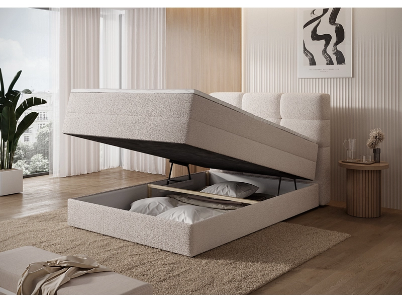 Boxspringbett ELTAP KASPED beige