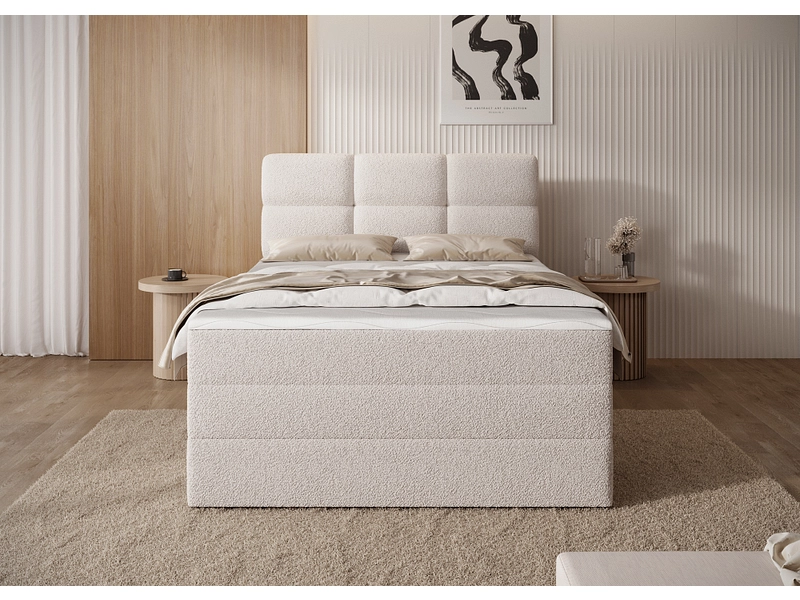 Boxspringbett ELTAP KASPED beige