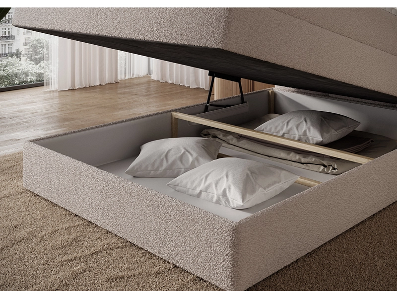 Boxspringbett ELTAP KASPED beige