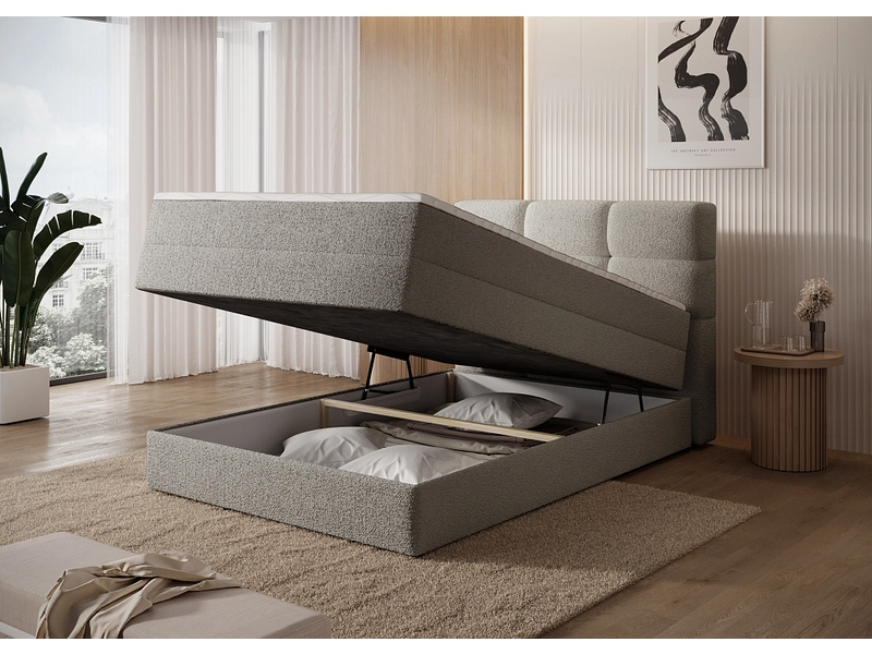 Boxspringbett ELTAP KASPED braun