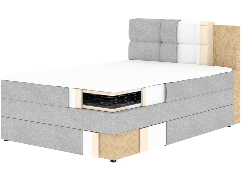 Boxspringbett ELTAP KASPED braun