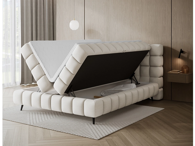 Boxspringbett ELTAP SABENO cremeweiss