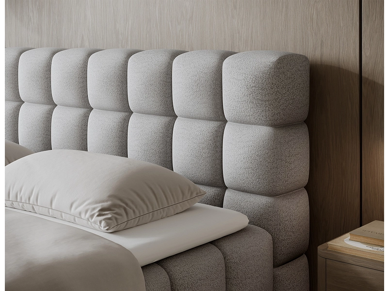 Boxspringbett ELTAP SABENO grau