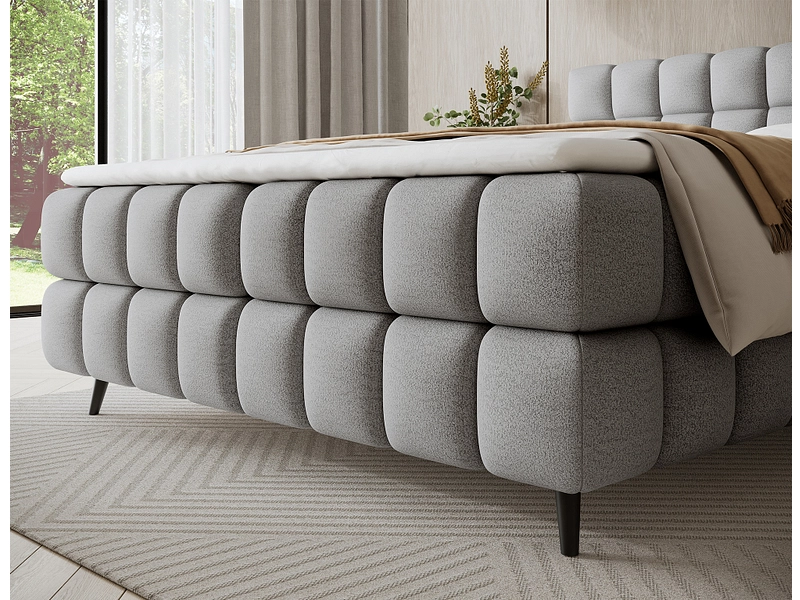 Boxspringbett ELTAP SABENO grau