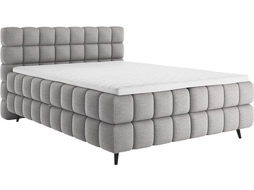 Boxspringbett ELTAP SABENO grau