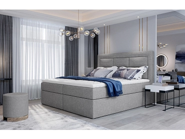 Boxspringbett ELTAP VIVRE grau