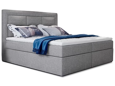 Boxspringbett ELTAP VIVRE grau